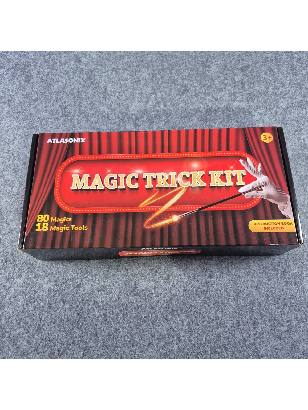 Atlasonix Magic Trick Kit Fun Kids 80 Tricks In One Set Illusions NEW Sealed
